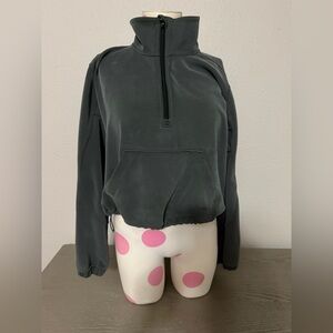 Lululemon brushed softstreme rainforest green half zip 8